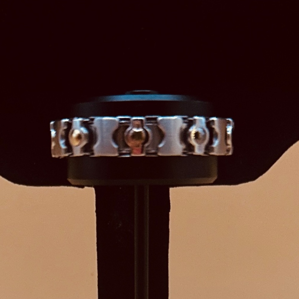 Steel by Design Flexible Satin/ Polished Bead Ring-NWOT